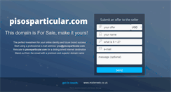 Desktop Screenshot of pisosparticular.com