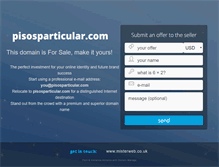 Tablet Screenshot of pisosparticular.com